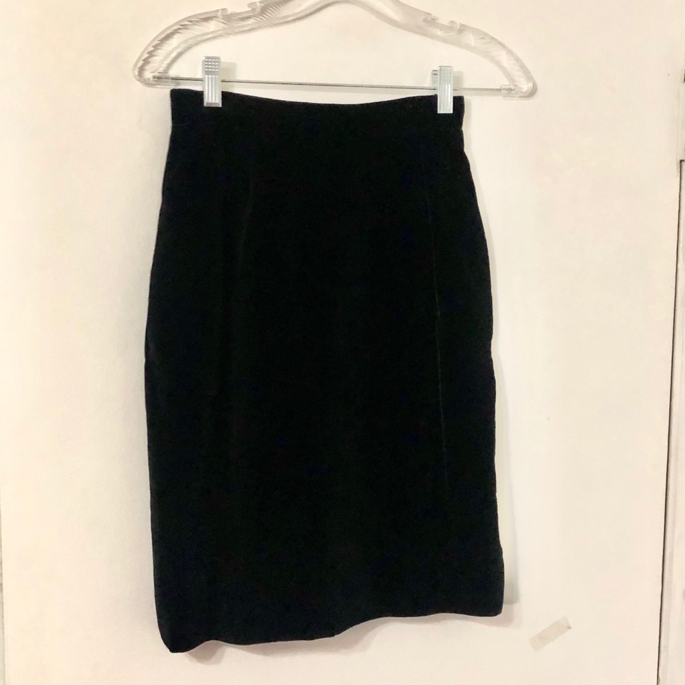 Vintage Gucci Velvet Pencil Skirt 38